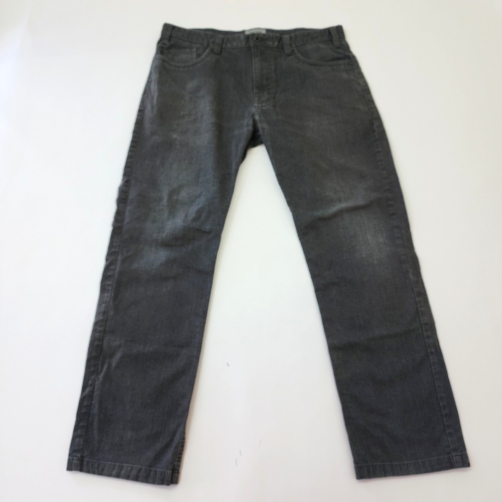 Kenneth Cole Reaction‎ Mens Gray Straight Leg Jeans 36x30 KCN043 Charcoal Denim